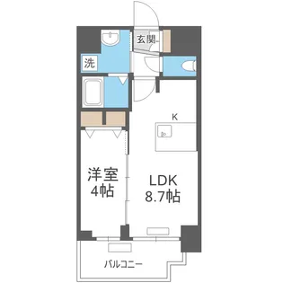 プレサンスOSAKA姫里ヴィオン【10階】の間取り