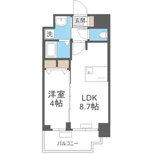 プレサンスOSAKA姫里ヴィオン【7階】の間取り