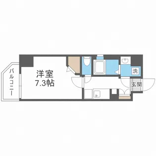 J-BRIGHT UMEDA KITA【5階】の間取り