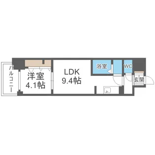 ファステート難波デラックス【2階】の間取り