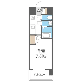 セオリー大阪EAST DOOR【9階】の間取り