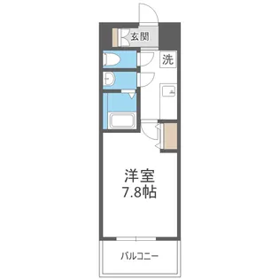 セオリー大阪EAST DOOR【9階】の間取り