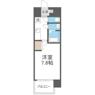 セオリー大阪EAST DOOR【7階】の間取り