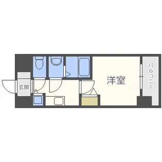 プレサンス新大阪ザ・シティ【4階】の間取り