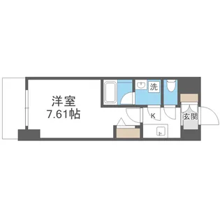 ブランシエスタ天満【7階】の間取り