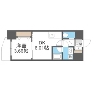 ブランシエスタ天満【3階】の間取り