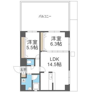 S-FORT都島KERS【8階】の間取り