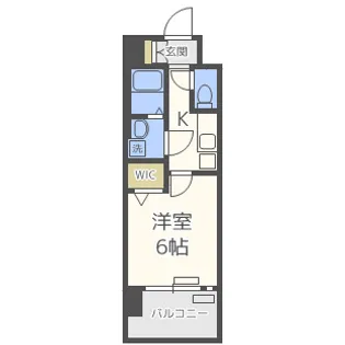 レジュールアッシュ京橋【7階】の間取り