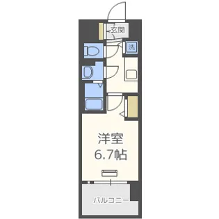 レオンコンフォート都島【5階】の間取り