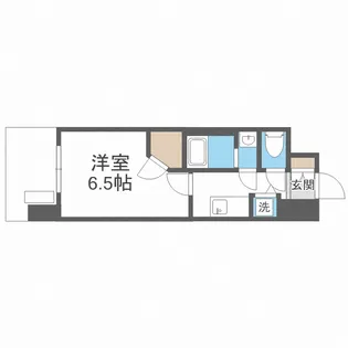 ワールドアイ難波南ポルタ【11階】の間取り