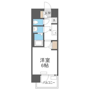 プレサンス桜川グロワール【7階】の間取り