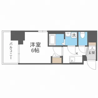 エスリード難波ザ・プレミア【4階】の間取り