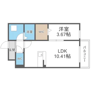 エスグランデ中崎町【4階】の間取り