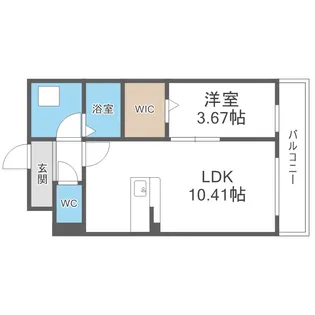 エスグランデ中崎町【3階】の間取り