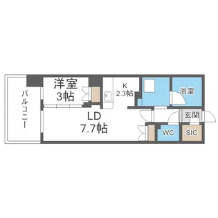 アーバンパーク淡路【10階】の間取り