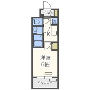 プレサンス新大阪ザ・シティ【3階】の間取り