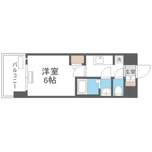 アドバンス大阪ビヤン【8階】の間取り