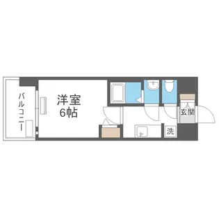 アドバンス大阪ビヤン【4階】の間取り