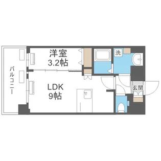 アドバンス大阪ビヤン【11階】の間取り