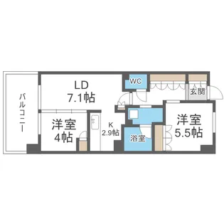 アーバンパーク淡路【3階】の間取り