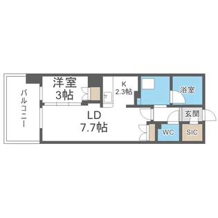 アーバンパーク淡路【10階】の間取り