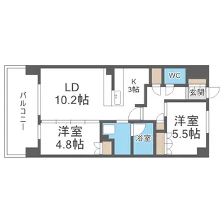 アーバンパーク淡路【6階】の間取り