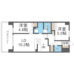 アーバンパーク淡路【7階】の間取り