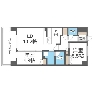 アーバンパーク淡路【9階】の間取り