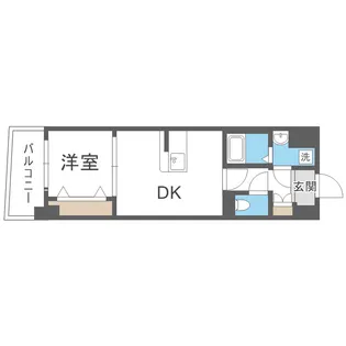 レシオス大阪城SOUTH【7階】の間取り