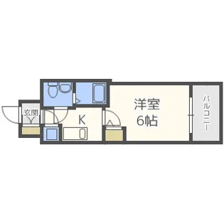 アドバンス西梅田ラシュレ【8階】の間取り