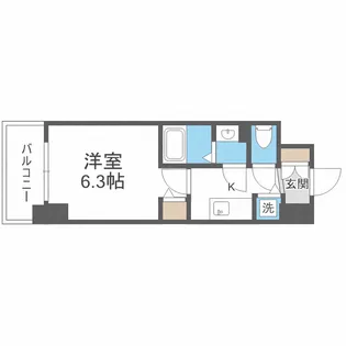グランカリテ新大阪WEST【9階】の間取り