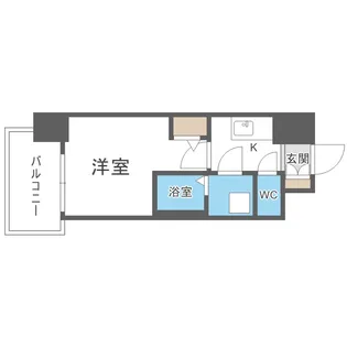 ファーストフィオーレグランフォート【9階】の間取り