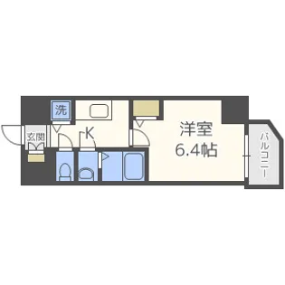 エスリード京橋WEST【12階】の間取り