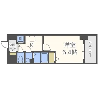 エスリード京橋【7階】の間取り