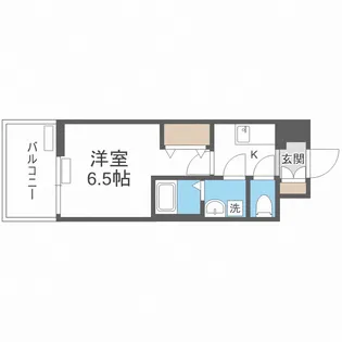 レジュールアッシュ都島ヴェルクレール【4階】の間取り