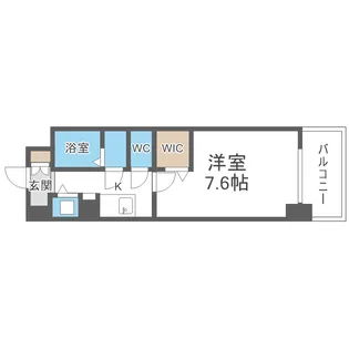 ミラージュパレス難波クルヴァ【5階】の間取り