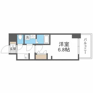 S-RESIDENCE難波大国町Uno【12階】の間取り