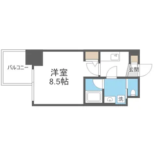 コンフォリア・リヴ大阪本町【3階】の間取り
