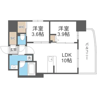 コンフォリア・リヴ大阪本町【4階】の間取り