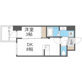 セレニテ日本橋エクラ【9階】の間取り