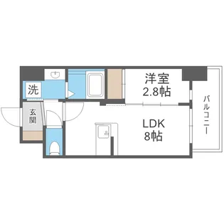 セレニテ日本橋エクラ【6階】の間取り