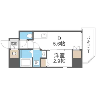 セレニテ日本橋エクラ【2階】の間取り