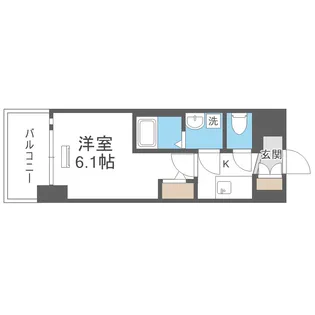 エスリード難波AGREA【2階】の間取り