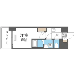 エスリード難波AGREA【12階】の間取り