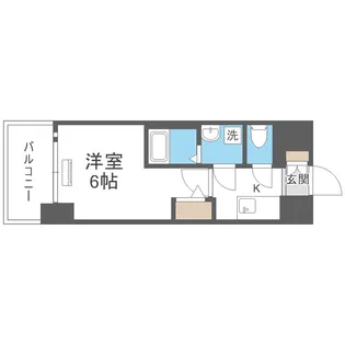 エスリード難波AGREA【2階】の間取り