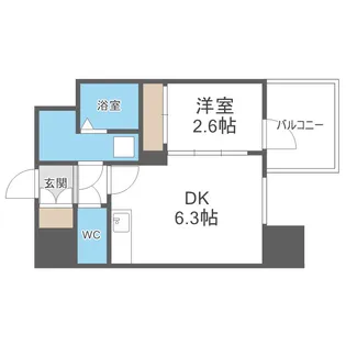 ミラージュパレス難波グランツ【11階】の間取り
