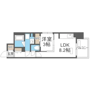 S-RESIDENCE天満橋ar【4階】の間取り