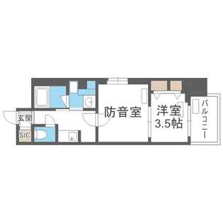 S-RESIDENCE天満橋ar【12階】の間取り