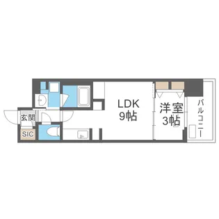 S-RESIDENCE天満橋ar【3階】の間取り