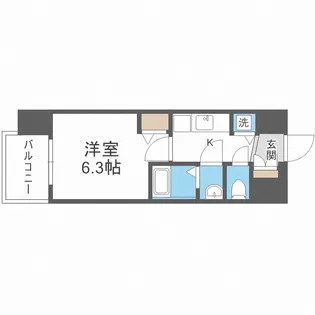 アドバンス大阪グロウス【11階】の間取り